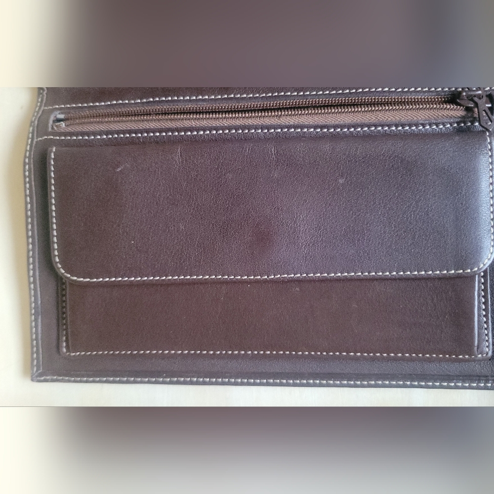 LOEWE BIFOLD WALLET Vintage Signature Tan Suede/Leather Wallet - Picture 11 of 16